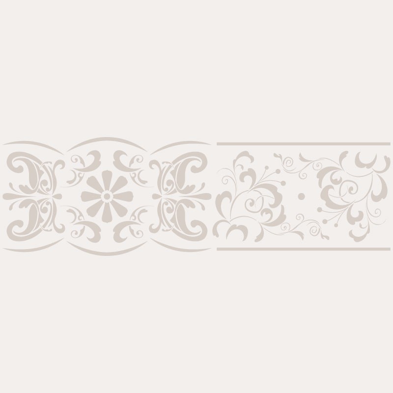 Pochoir décoratif Mya Floral Stripe 20x30cm -motif 8,3x27cm