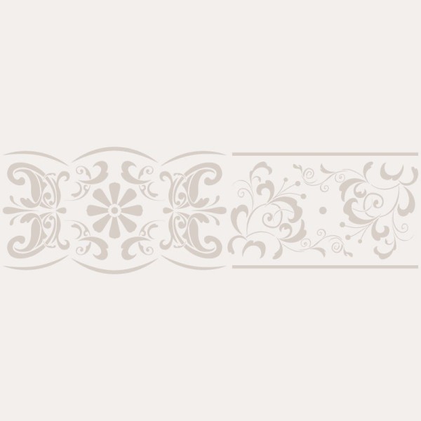 Pochoir décoratif Mya Floral Stripe 20x30cm -motif 8,3x27cm