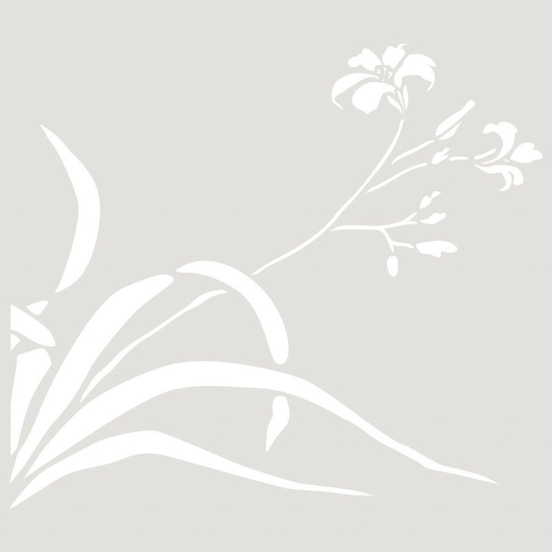 Pochoir décoratif Mya Bluebell Flower 20x20cm - motif 17x15cm