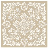 Pochoir décoratif grand format Damask -06292- 50x50cm - motif 47x47cm