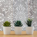 Pochoir décoratif Mya Damask 024 50x50cm - motif 47x47cm