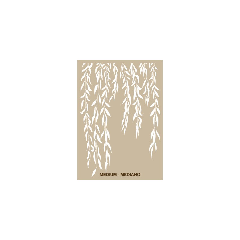 Pochoir décoratif Mya Willow 50x70cm - motif 48x68cm