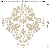 Pochoir décoratif Mya Dots And Corners 25x25cm - motif 23,2x21,6cm