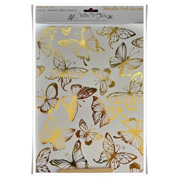Transfert Foil Doré Métallique Hokus Pokus Accent Butterflies