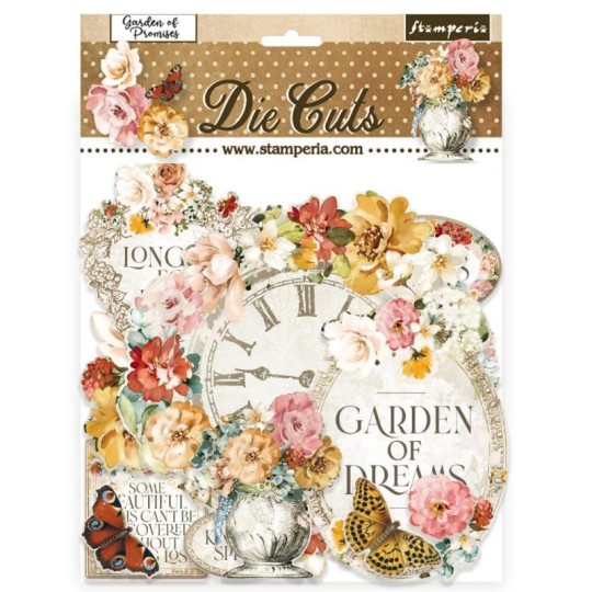 Die Cuts assortiment Garden of Promises Stamperia Die Cuts assortiment Garden of Promises Stamperia