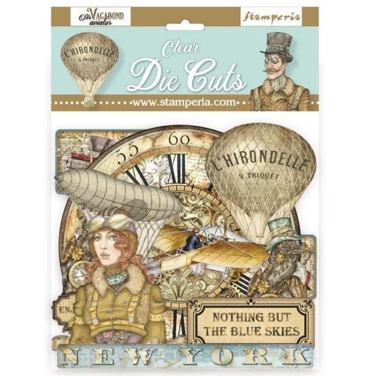 Die Cuts carton Sir Vagabond Aviator Stamperia