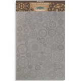 Chipboard carton Stamperia Sir Vagabond gears small A4