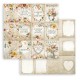 Feuille scrapbooking Stamperia Garden of Promises cards 30x30cm