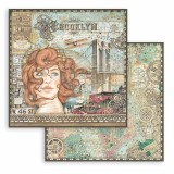 Papier Scrapbooking Sir Vagabond Aviator lady Stamperia 30x30cm