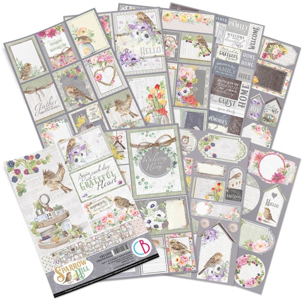 Papier scrapbooking Ciao Bella Sparrow Hill 9fe A4 assortiment