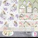 Papier scrapbooking Ciao Bella Sparrow Hill Patterns 8fe 30x30 assortiment