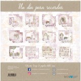 Papier scrapbooking Un jour inoubliable pour une fille Papers for You recto verso 30x30 12fe assortiment