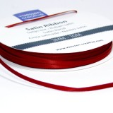 Ruban satin uni rouge foncé Vaessen Creative 3mmx10m