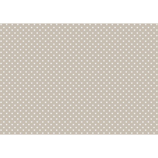 Rouleau de papier tissu scrapbooking Petits Coeurs Paper For You 70x50cm