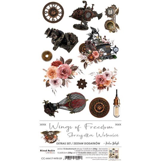 Extras set scrapbooking Craft O Clock Wings Of Freedom