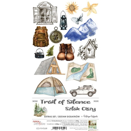 Extras set scrapbooking Craft O Clock Trail Of Silence