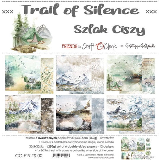 Assortiment scrapbooking Craft O Clock Trail Of Silence 6fe 30x30