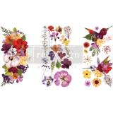 Transfert pelliculable Redesign Organic Flora 3 feuilles de 15x30cm