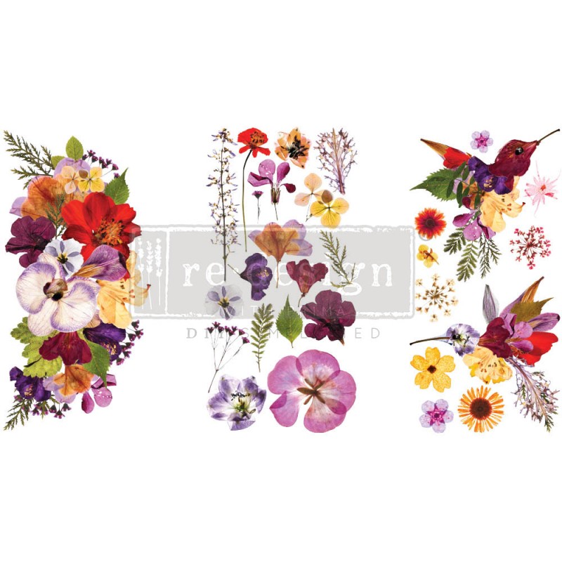 Transfert pelliculable Redesign Organic Flora 15x30cm