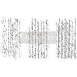 Transfert pelliculable Redesign Secret Letter 15x30cm
