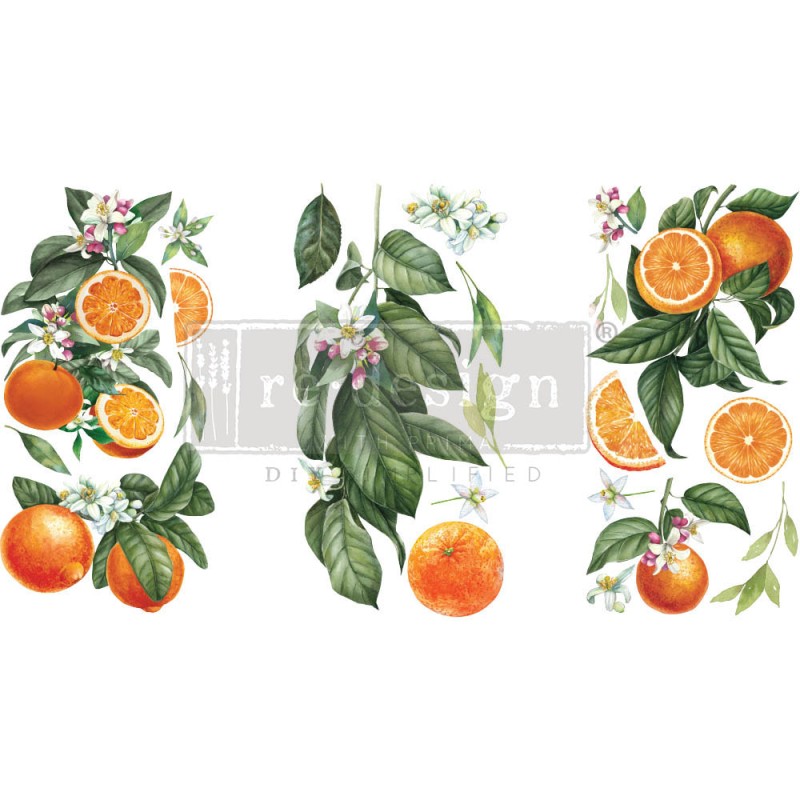 Transfert pelliculable Redesign Citrus Slice 15x30cm