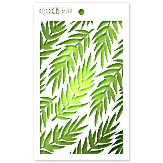 Pochoir scrapbooking Ciao Bella Fern 12x20cm