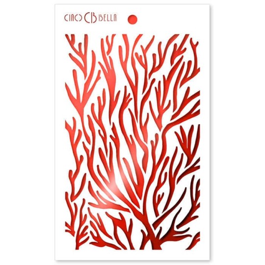 Pochoir scrapbooking Ciao Bella Corals 12x20cm