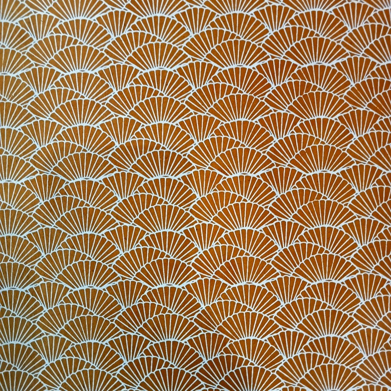 Papier népalais lokta Sunshine curry et blanc