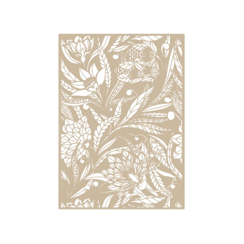 Pochoir décoratif Mya Home Decor Flowers 50x70cm - motif 47x67cm