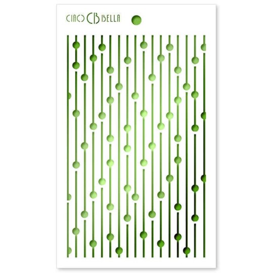 Pochoir scrapbooking Ciao Bella Bead Curtain 12x20cm