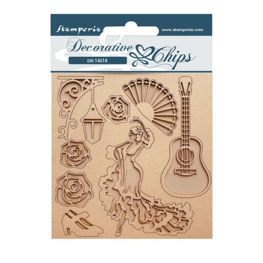 Chipboard carton Desire danseur Stamperia 14x14cm