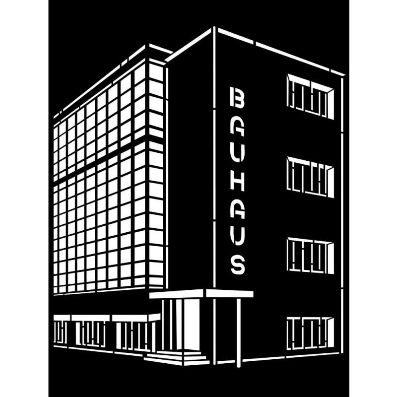 Pochoir scrapbooking Bauhaus palais Stamperia 20x25cm
