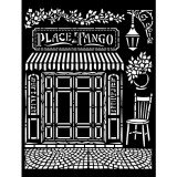 Pochoir scrapbooking Stamperia Desire Place Tango 20x25cm