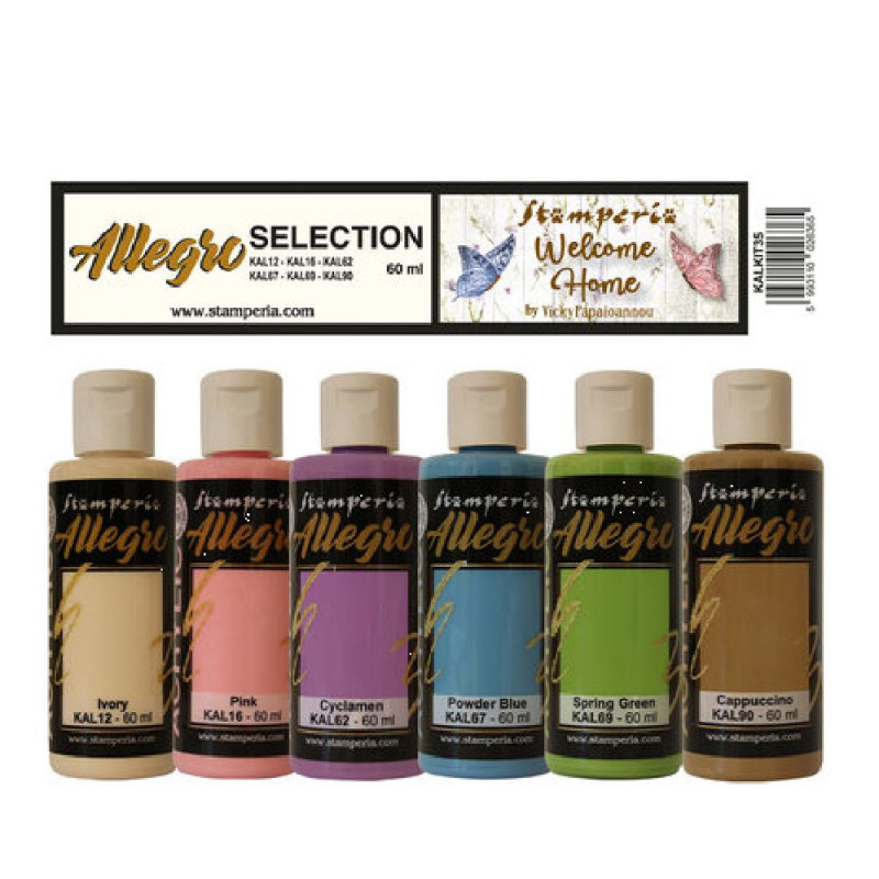 Kit Peinture Stamperia Allegro 6 couleurs Our way