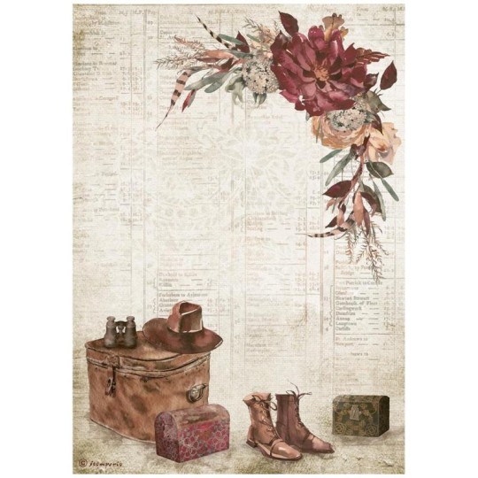 Papier de riz Our way elements country Stamperia A4