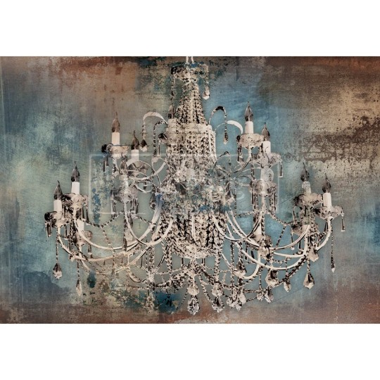 Papier de riz Redesign 84x59cm Moody Chandelier