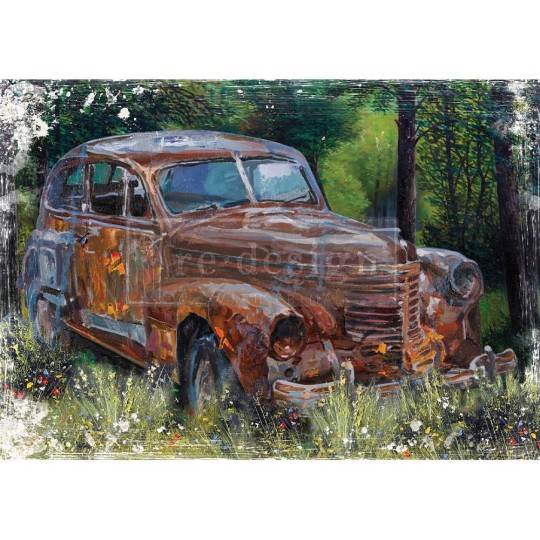 Papier de riz Redesign 84x59cm This Rusty Car