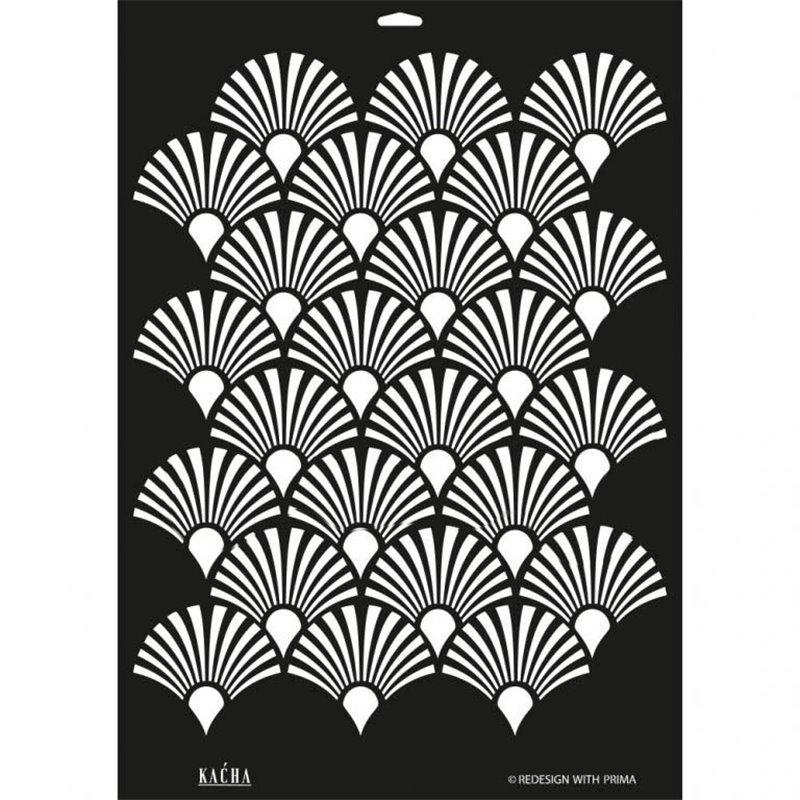 Pochoir décoratif Redesign Deco Peacock Collection KACHA 43x55cm