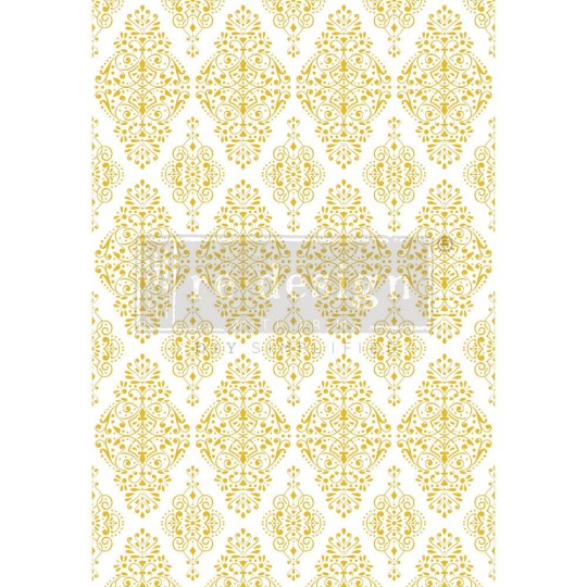 Transfert pelliculable Redesign Kacha Gold Damask 61x89cm