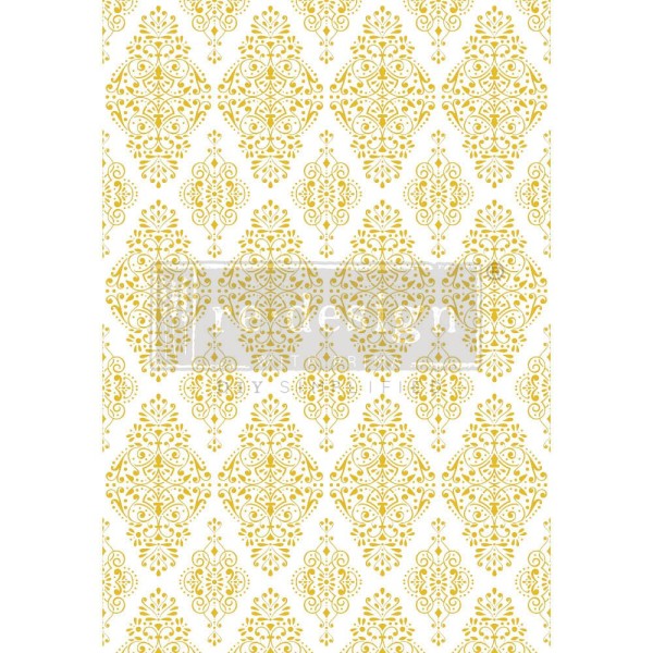 Transfert pelliculable Redesign Kacha Gold Damask 61x89cm