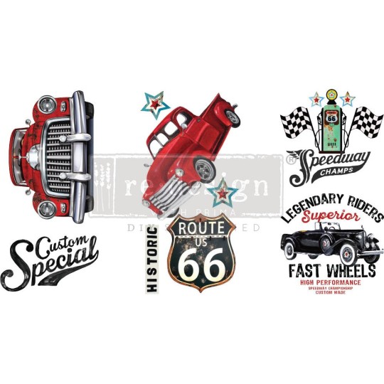 Transfert pelliculable Redesign Classic Rides 15x30cm