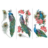 Transfert pelliculable Redesign Royal Peacock 3 feuilles de 15x30cm