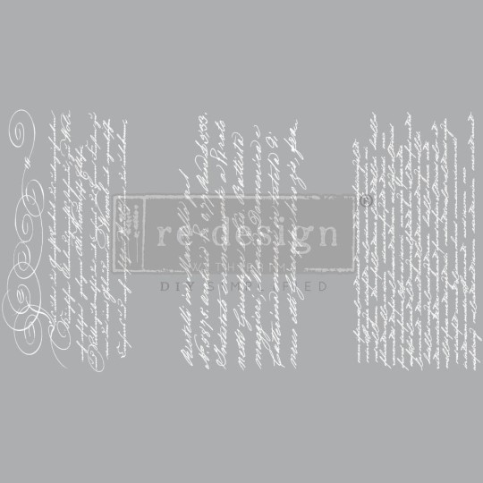 Transfert pelliculable Redesign Secret Letter II 15x30cm