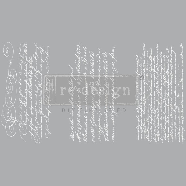 Transfert pelliculable Redesign Secret Letter II 15x30cm