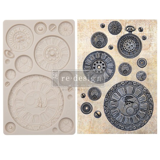 Moule silicone Finnabair Clock Faces 12x20cm