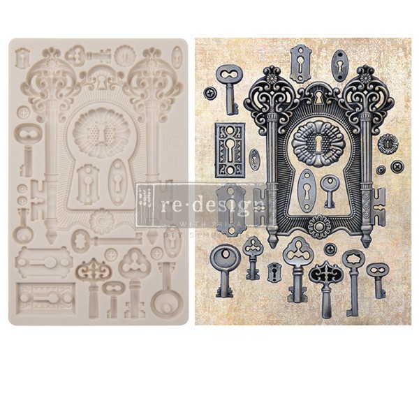Moule silicone Finnabair Locks and Keys 12x20cm