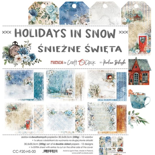 Assortiment scrapbooking Craft O Clock Holiday In Snow 6fe 30x30