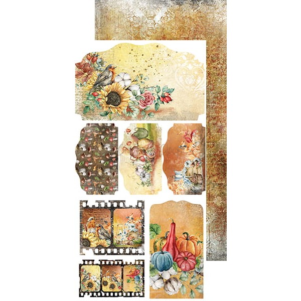 Assortiment scrapbooking Craft O Clock Autumn Moods Junk Journal extra set 15x30