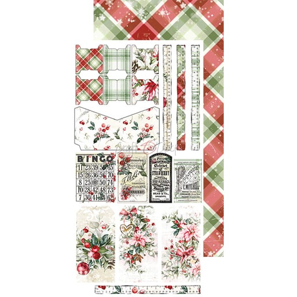 Assortiment scrapbooking Craft O Clock Warm and Peaceful Junk Journal extra set 15x30