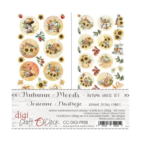 Tags scrapbooking Craft O Clock Autumn Moods 15x30